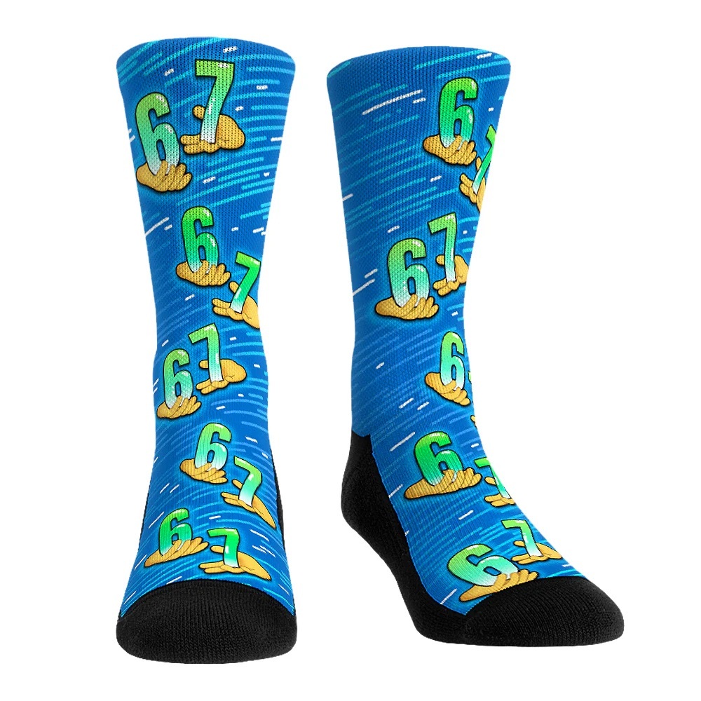 Rock’Em Kids Socks with Fun 6/7 Graphic